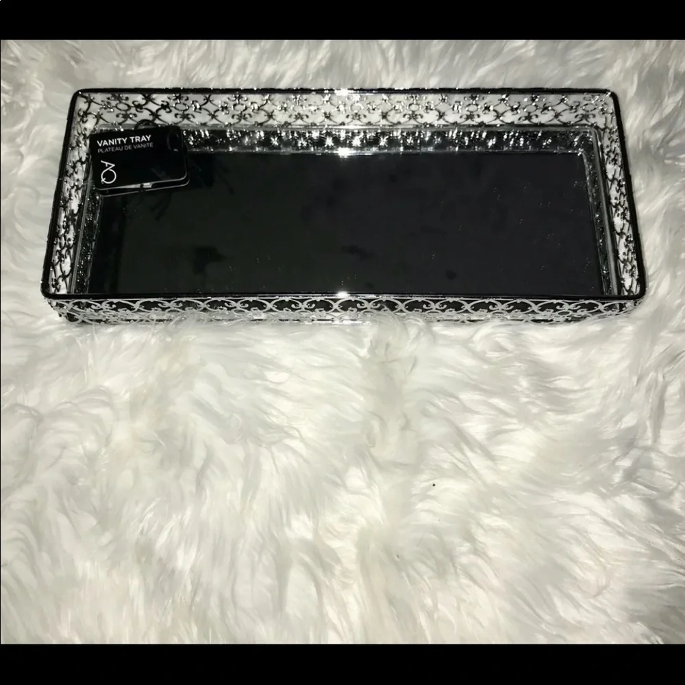 Silver Vanity Tray | Silver Mirror Tray